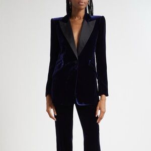 NWT! Fabulous L'Agence Black Velvet Sheila Tux Blazer
